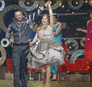 Ahmad Sherif performing on stage at the season2 of the LBC reality show perfect Bride 3