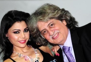 Haifa Wehbe from her appearance in the kids talent show Star Zghar in November 2009 in Abu Dhabi with Stapho Jabra