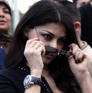 Haifa Wehbe participates in Marathon Beirut held in December 2009 in Downtown