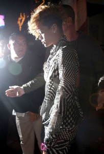 Rihanna spotted with Matt Kemp on January 4th 2010 leaving the El Squid Roe Nightclub in Mexico 2