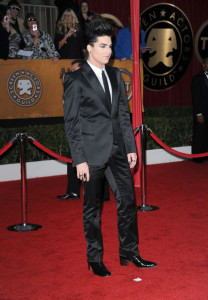 Adam Lambert arrives at the 16th Annual Screen Actors Guild Awards on January 23rd, 2010