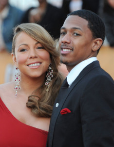 Mariah Carey and her husband Nick Cannon arrive at the 16th Annual Screen Actors Guild Awards on January 23rd, 2010