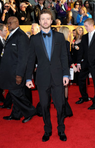 Justin Timberlake arrives at the 16th Annual Screen Actors Guild Awards on January 23rd, 2010