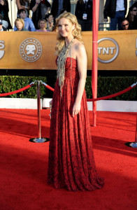 Joan Allen arrives at the 16th Annual Screen Actors Guild Awards on January 23rd, 2010