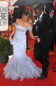 Heidi Klum and her husband Seal arrive at the 67th Annual Golden Globe Awards held on January 17th 2010 at The Beverly Hilton Hotel 1