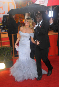 Heidi Klum and her husband Seal arrive at the 67th Annual Golden Globe Awards held on January 17th 2010 at The Beverly Hilton Hotel 5