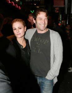 Anna Paquin and Stephen Moyer attend a fundraising concert by Radiohead for Oxfam Americas Haiti Relief fund on January 24th 2010 at The Music Box Theatre at The Fonda 3