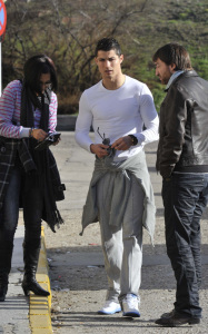 Cristiano Ronaldo spotted at a local restaurant on January 25th 2010 in Madrid Spain 2