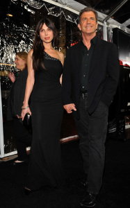 Mel Gibson and Oksana Grigorieva attend the Edge of Darkness premiere on January 26th 2010 at Graumans Chinese Theatre in Hollywood 2