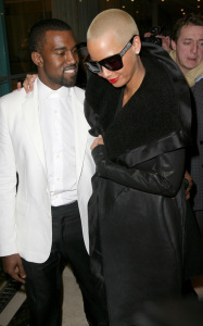 Kanye West and Amber Rose seen together on January 26th 2010 at the Givenchy Haute Couture fashion show in Paris France 4