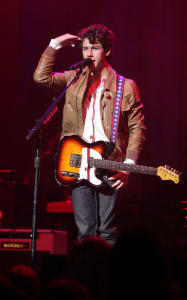 Nick Jonas picture on January 26th 2010 from his performance on stge at the Wiltern Tinseltown concert 1