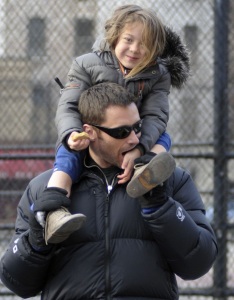 Hugh Jackman spotted with cute Ava after picking her up from school on January 26th 2010 in New York 3