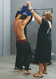 Jesus Luz backstage of Ellus fashion show on January 19th 2010 during Sao Paulo Fashion Week 2