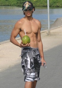 Jesus Luz spotted wandering topless on the afternoon of January 29th 2010 on his brand new electric skateboard 5