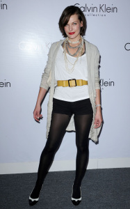 Milla Jovovich at the Calvin Klein Collection during the 1st Annual Celebration For LA Arts Monthly and Art Los Angeles Contemporary on January 28th 2010 in California 1