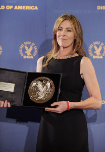 Kathryn Bigelow poses in the press room during the 62nd Annual Directors Guild Of America Awards 2