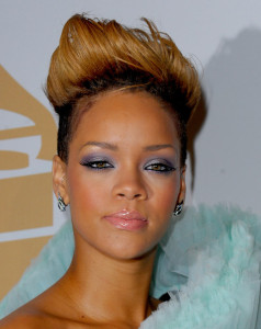 Rihanna arrives at the 52nd Annual GRAMMY Awards Salute To Icons Honoring Doug Morris held at The Beverly Hilton Hotel on January 30th 2010 in Beverly Hills 7