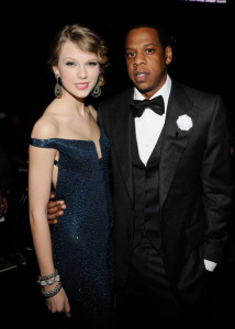 Jay Z and Taylor Swift in the audience during the 52nd Annual GRAMMY Awards held at Staples Center on January 31st 2010 in Los Angeles 2