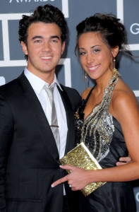 Kevin Jonas and his wife Danielle Deleasa arrive at the 52nd Annual GRAMMY Awards held at Staples Center on January 31st 2010 in Los Angeles California 6