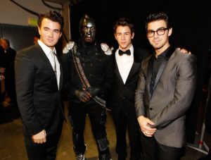 Jonas Brothers backstage during the 52nd Annual GRAMMY Awards held at Staples Center on January 31st 2010 in Los Angeles California 1