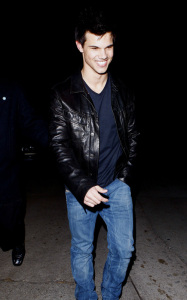 Taylor Lautner spotted leaving a Grammy Awards post party hosted by William Morrison in Beverly Hills on January 31st 2010 surrounded by personal bodyguards 1