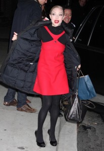 Amanda Seyfried spotted on February 4th 2010 at the Late Show with David Letterman in New York City 2