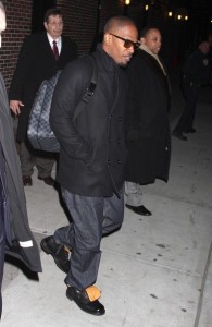 Jamie Foxx spotted on February 4th 2010 at the Late Show with David Letterman in New York City 1