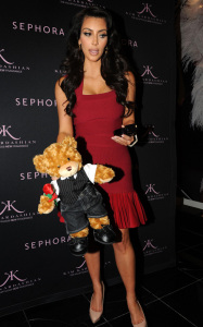 Kim Kardashian spotted promoting her new perfume on February 4th 2010 at Sephora in Miami Beach Florida 2