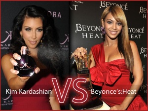 kim kardashian perfume vs beyonce heat