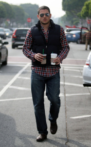 Wentworth Miller seen grabbing coffee from Starbucks on February 2nd 2010 in West Hollywood 2