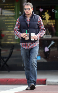 Wentworth Miller seen grabbing coffee from Starbucks on February 2nd 2010 in West Hollywood 1