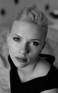 Scarlett Johansson black and white photo shoot 4