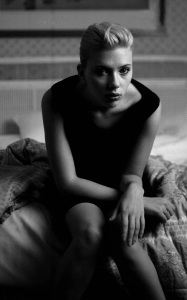 Scarlett Johansson black and white photo shoot 3