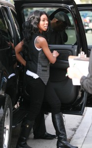 Brandy spotted arriving at Jim Henson Studios to record We Are the World on February 1st 2010 in Hollywood