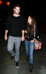 Miley Cyrus spotted with her boyfriend  Liam Hemsworth on February 2nd 2010 in Studio City 2