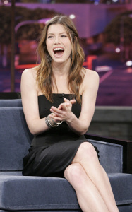 Jessica Biel picture on February 3rd 2010 during the interview at The Jay Leno Show 5