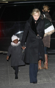 Madonna seen with her children as they arrived to a Kaballah center on February 5th 2010 in New York City 3