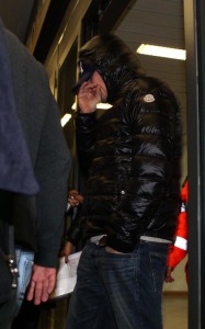 Leonardo DiCaprio spotted on February 6th 2010 while arriving at the airport in Rome Italy 1