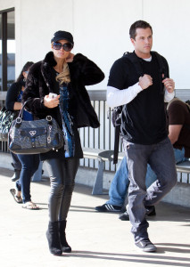 Paris Hilton and Doug Reinhardt spotted together on February 8th 2010 as they catch a flight departing from Los Angeles International Airport to Paris France 8