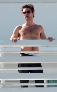 Chace Crawford spotted on the balcony of her vacation hotel room on February 7th 2010 while in Miami Florida 4