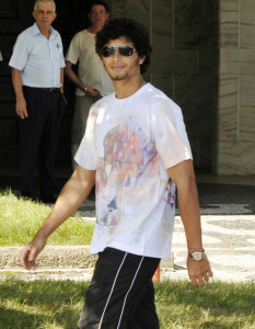 Jesus Luz spotted leaving Fasano Hotel on February 8th 2010 to attend the Carnival in Brazil 4