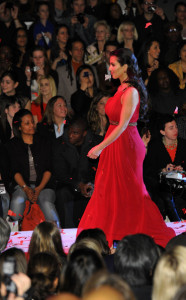 Kim Kardashian on the runway at the Heart Truth Fall 2010 Fashion Show during the Mercedes Benz Fashion Week Fall at Bryant Park on February 11th 2010 in New York City 2