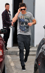 Zac Efron spotted spotted running errands on February 11th 2010 on Robertson Avenue in Los Angeles California 3