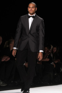 Chris Brown on the runway of Naomi Campbells Fashion For Relief For Haiti held on February 13th 2010 during the Mercedes Benz Fashion Week Fall in New York City 1