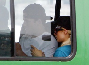 Paris Hilton and her boyfriend Doug Reinhardt seen arriving in a private het to Santos Dumont airport on February 13th 2010 in Rio de Janeiro Brazil 1