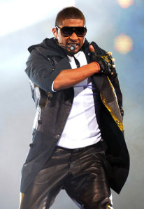 Usher performing at the NBA All Star Game held at Cowboys Stadium on February 14th 2010 in Arlington Texas 4