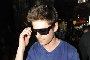 Zac Efron spotted while leaving the Oakley Surf Store on February 14th 2010 on George Street in Sydney 2