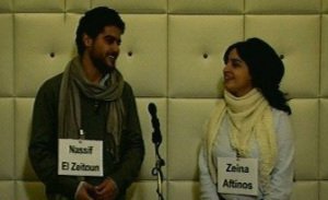 Nassif El Zeitoun and Zeina Aftimos auditioning together