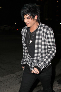 Adam Lambert leaves Bardot lounge and grabs a cab with his friends on February 18th 2010 in Los Angeles California 1