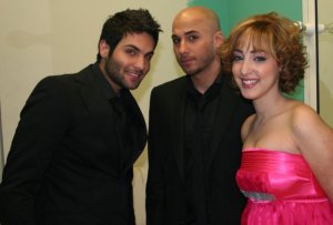 Yahia Sweis with Mohamad Qwaider and Basma Boussiel